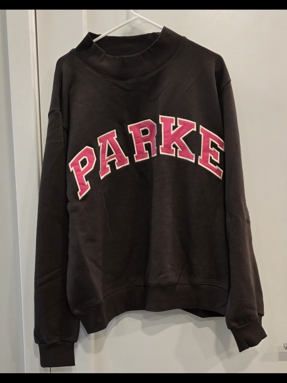 Parke X Dunkin Espresso Varsity Mockneck Heritage Sweatshirt L/XL SOLDOUT